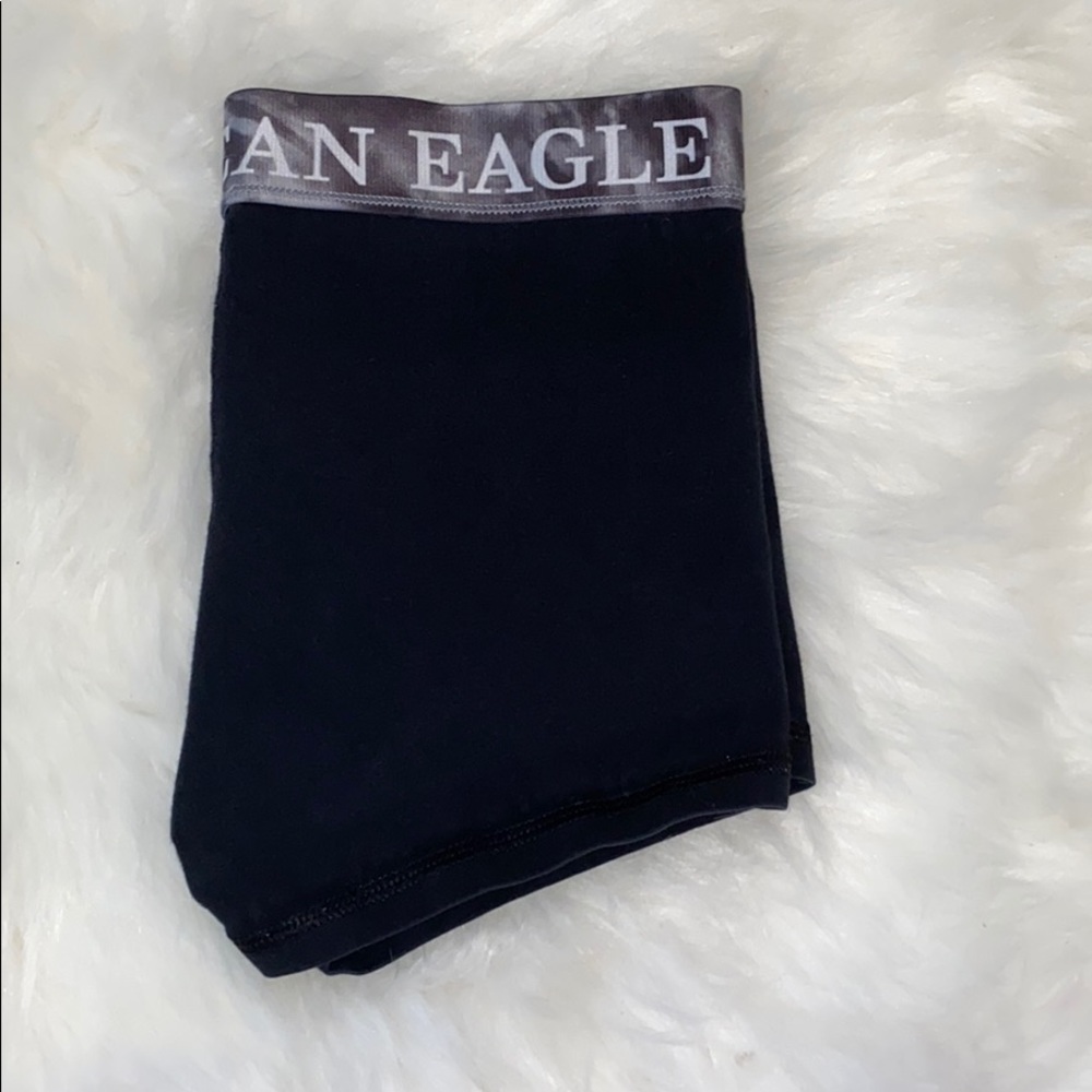 Black American Eagle shorts.
